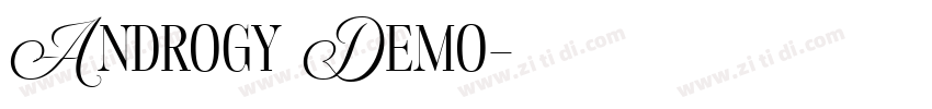 Androgy Demo字体转换